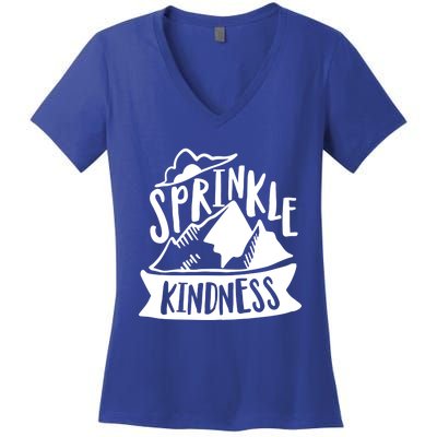 Sprinkle Kindness Anti Bullying Kind Week Unity Day Funny Gift Women's V-Neck T-Shirt