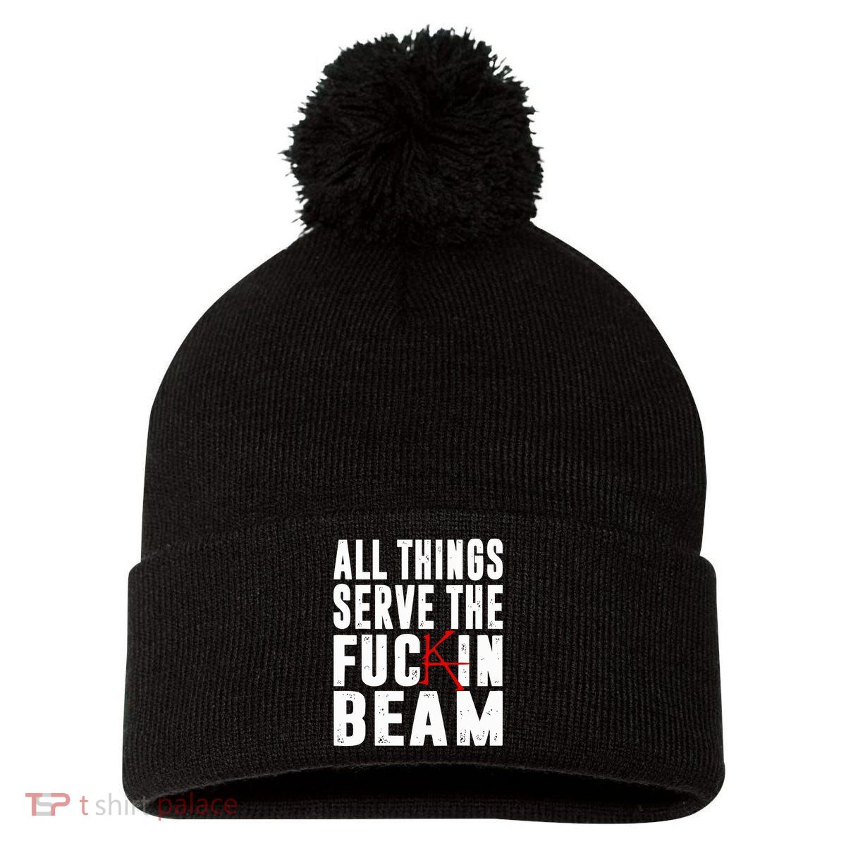 Stephen King All Things Serve The Fuckin Beam Pom Pom 12in Knit Beanie