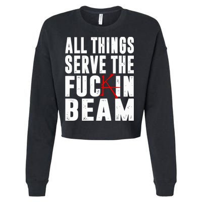 Stephen King All Things Serve The Fuckin Beam Cropped Pullover Crew