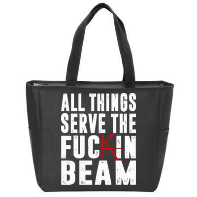 Stephen King All Things Serve The Fuckin Beam Zip Tote Bag