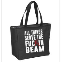 Stephen King All Things Serve The Fuckin Beam Zip Tote Bag
