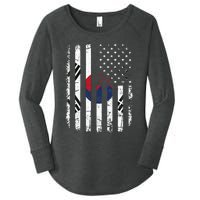 South Korean American Flag South Korea America Pride Women's Perfect Tri Tunic Long Sleeve Shirt