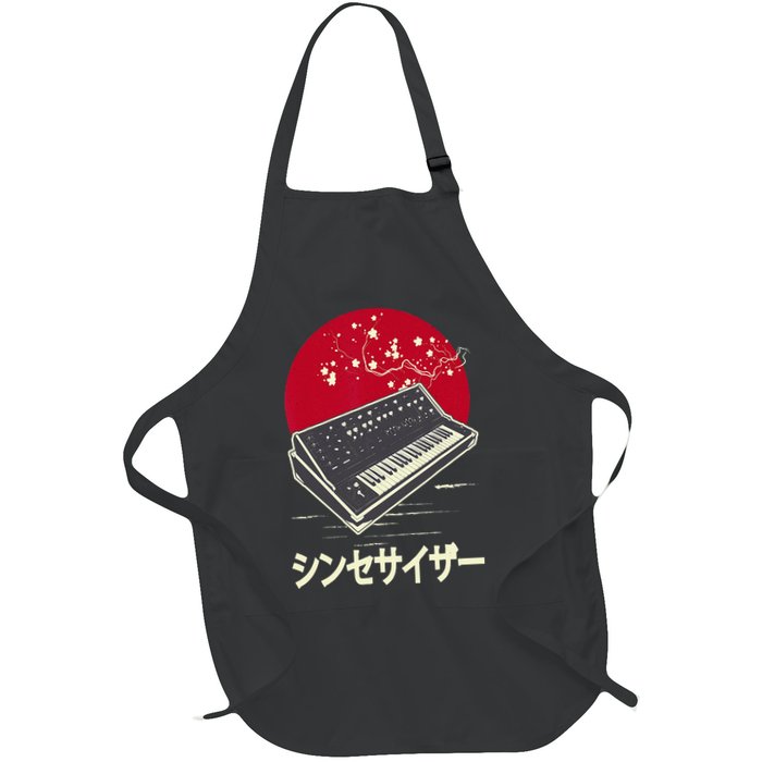 Synthesizer Keyboard Analog Modular Japanese Synth Full-Length Apron With Pockets