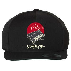 Synthesizer Keyboard Analog Modular Japanese Synth Wool Snapback Cap