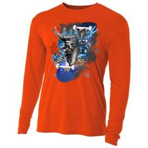 Skateboard Collage Cooling Performance Long Sleeve Crew