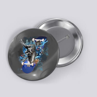 Skateboard Collage Button
