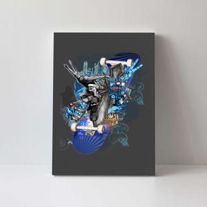 Skateboard Collage Canvas