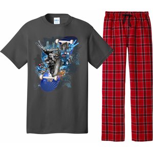 Skateboard Collage Pajama Set