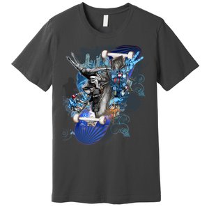 Skateboard Collage Premium T-Shirt