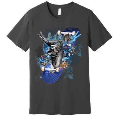Skateboard Collage Premium T-Shirt