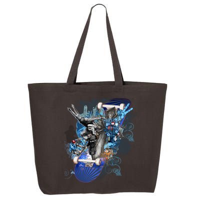 Skateboard Collage 25L Jumbo Tote