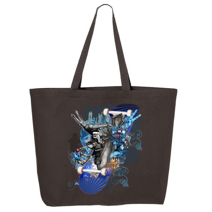 Skateboard Collage 25L Jumbo Tote