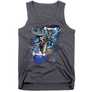 Skateboard Collage Tank Top