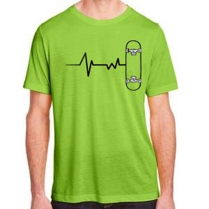 Skateboard Heartbeat Pulse Adult ChromaSoft Performance T-Shirt