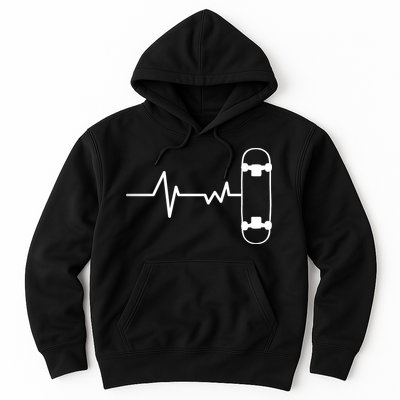 Skateboard Heartbeat Pulse Hoodie