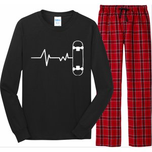 Skateboard Heartbeat Pulse Long Sleeve Pajama Set