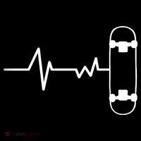 Skateboard Heartbeat Pulse Mousepad