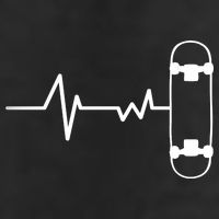 Skateboard Heartbeat Pulse Golf Towel