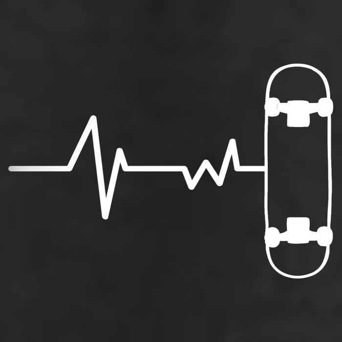 Skateboard Heartbeat Pulse Golf Towel