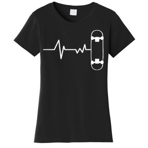 Skateboard Heartbeat Pulse Women's T-Shirt