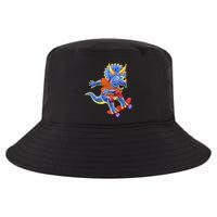 Skateboard Triceratops Cool Comfort Performance Bucket Hat