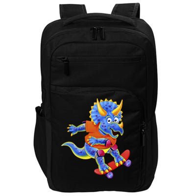 Skateboard Triceratops Impact Tech Backpack