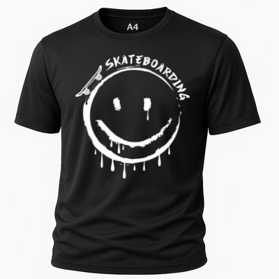 Skateboarding Graffiti Smile Face Performance Shirt