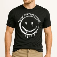 Skateboarding Graffiti Smile Face Cooling Performance Crew T-Shirt