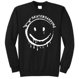 Skateboarding Graffiti Smile Face Sweatshirt