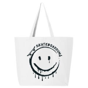 Skateboarding Graffiti Smile Face 25L Jumbo Tote