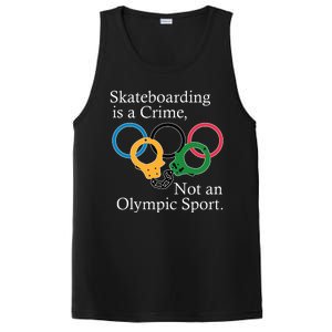 Skateboarding Is A Crime Not An Olympic Sport PosiCharge Competitor Tank