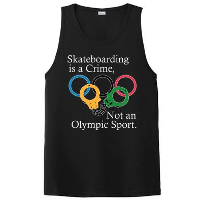 Skateboarding Is A Crime Not An Olympic Sport PosiCharge Competitor Tank