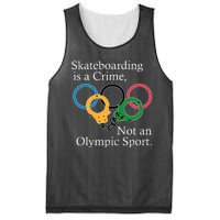 Skateboarding Is A Crime Not An Olympic Sport Mesh Reversible Basketball Jersey Tank