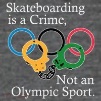 Skateboarding Is A Crime Not An Olympic Sport 25L Jumbo Tote