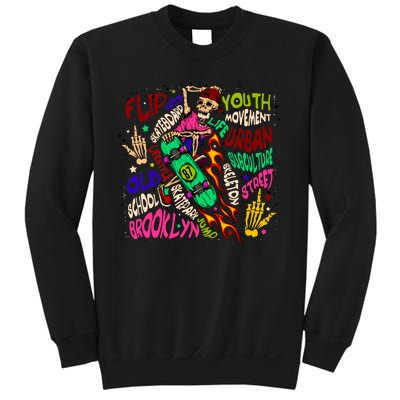 Skateboarding Skeleton Dude Sweatshirt