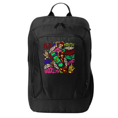 Skateboarding Skeleton Dude City Backpack