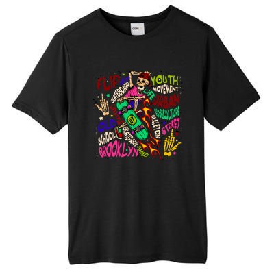 Skateboarding Skeleton Dude Tall Fusion ChromaSoft Performance T-Shirt