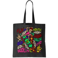 Skateboarding Skeleton Dude Tote Bag