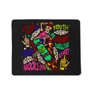 Skateboarding Skeleton Dude Mousepad