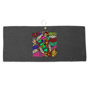 Skateboarding Skeleton Dude Large Microfiber Waffle Golf Towel