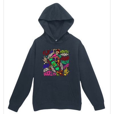 Skateboarding Skeleton Dude Urban Pullover Hoodie