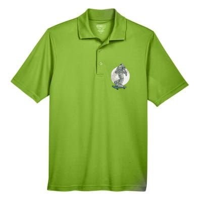 Skater Astronaut Moon Men's Origin Performance Pique Polo