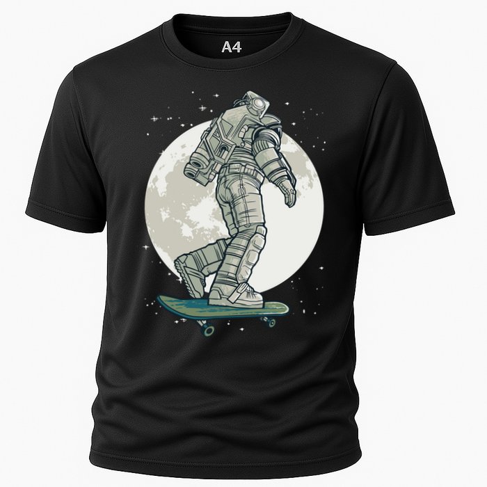 Skater Astronaut Moon Performance Shirt