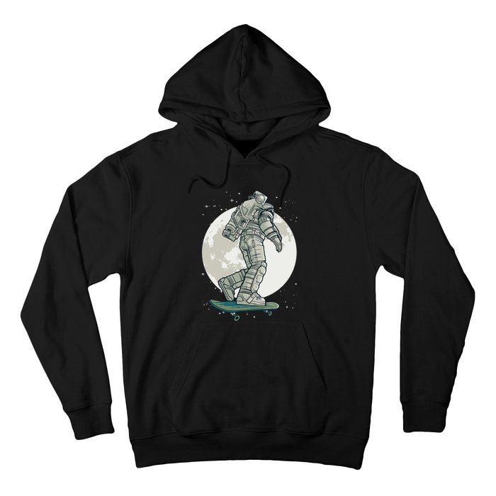 Skater Astronaut Moon Hoodie