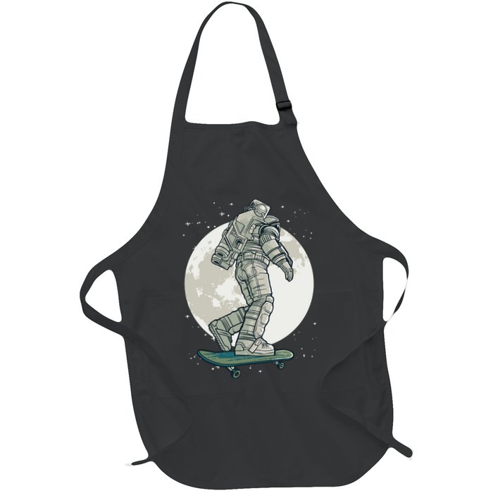 Skater Astronaut Moon Apron