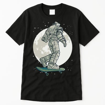 Skater Astronaut Moon Tall T-Shirt