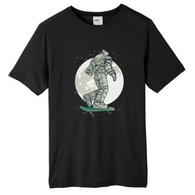 Skater Astronaut Moon Tall Fusion ChromaSoft Performance T-Shirt