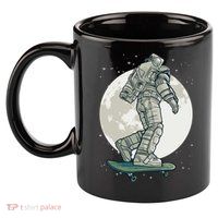 Skater Astronaut Moon 11oz C Handle Ceramic Mug
