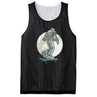 Skater Astronaut Moon Mesh Reversible Basketball Jersey Tank