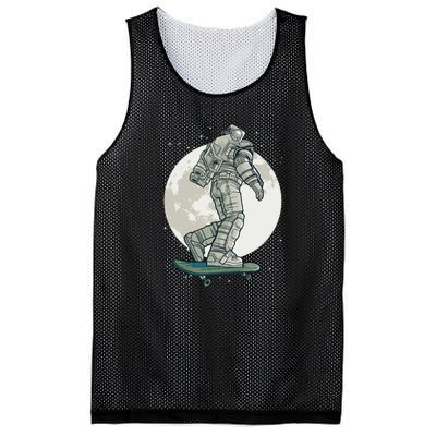 Skater Astronaut Moon Mesh Reversible Basketball Jersey Tank